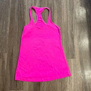 Hot pink lululemon shirt